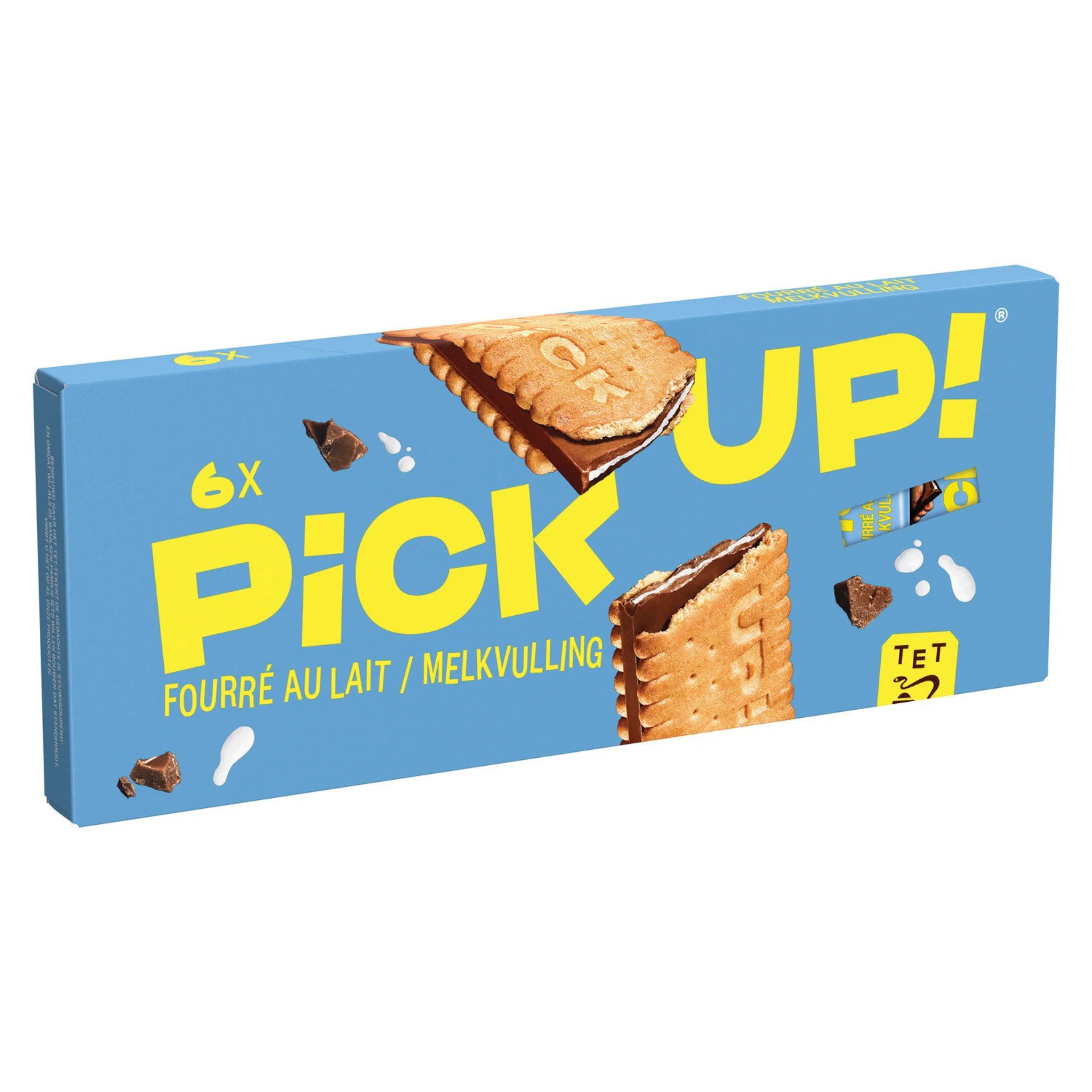 BAHLSEN Biscuits pick up fourré chocolat lait 168g -A53