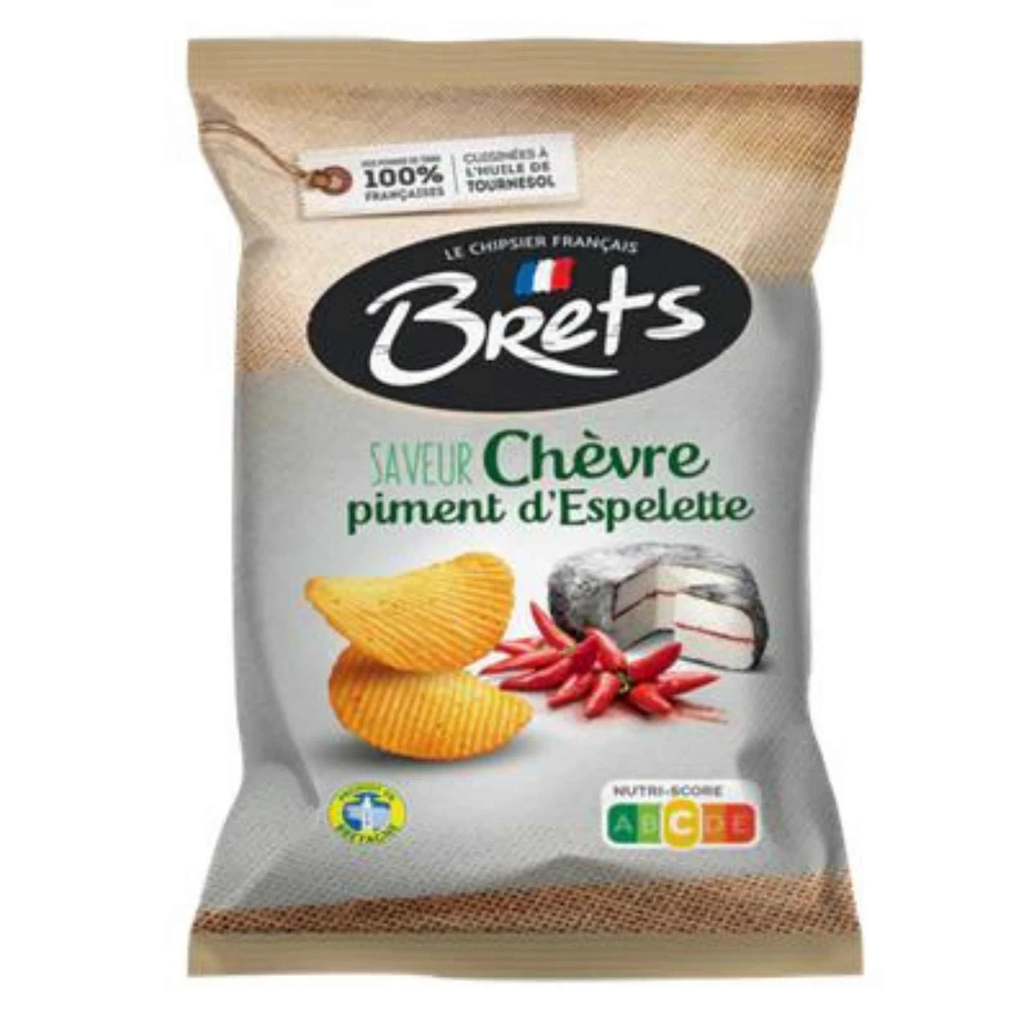 BRET'S Chips Chevre Piment 125g -CH