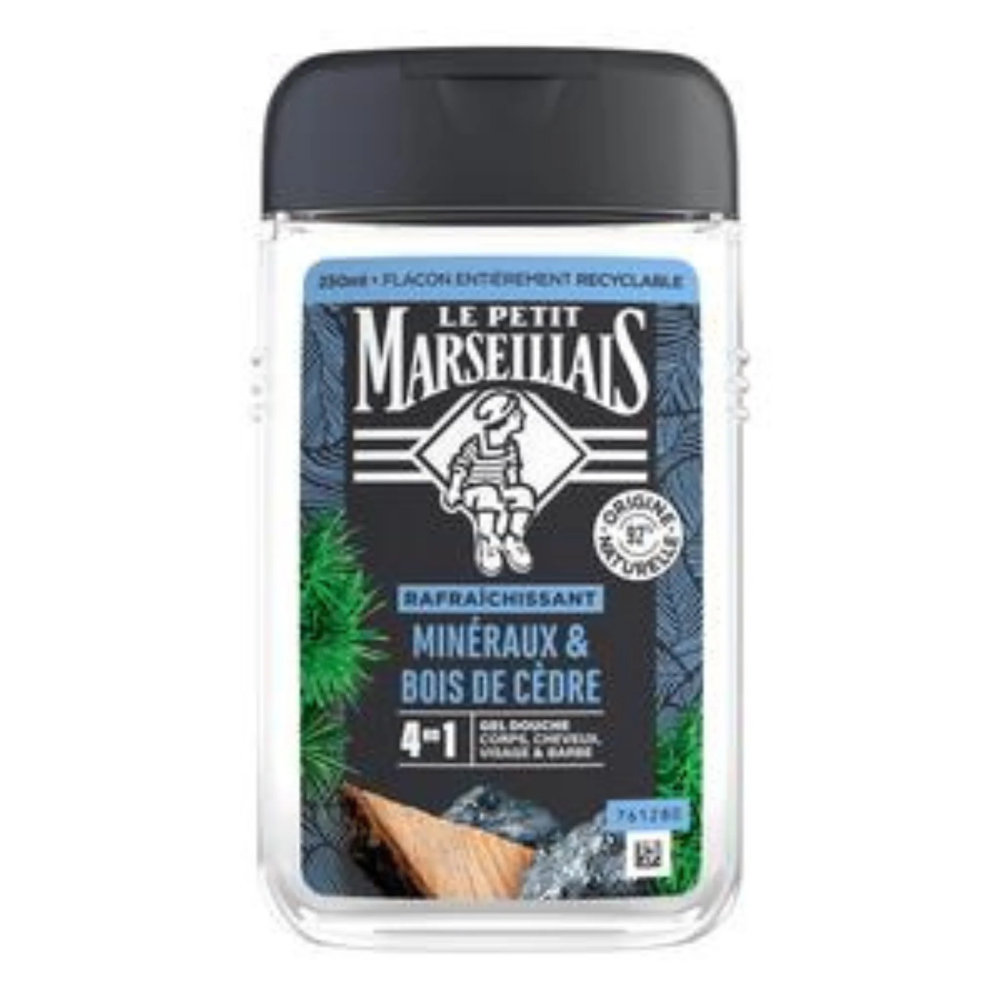 LE PETIT MARSEILLAIS Gel Douche Homme Minéraux & Bois de Cèdre 250ml -J51