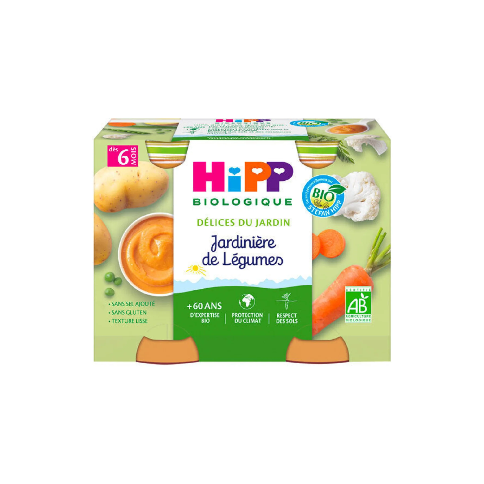 HIPP Petits pots jardinière de légumes dès 6 mois  2x190g -C104