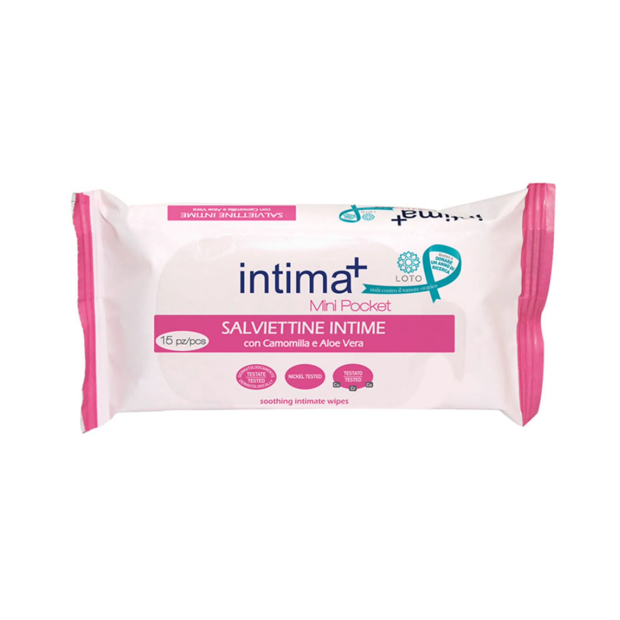INTIMA Lingettes Intimes à l'extrait d'Hamamélis 200g -Z24