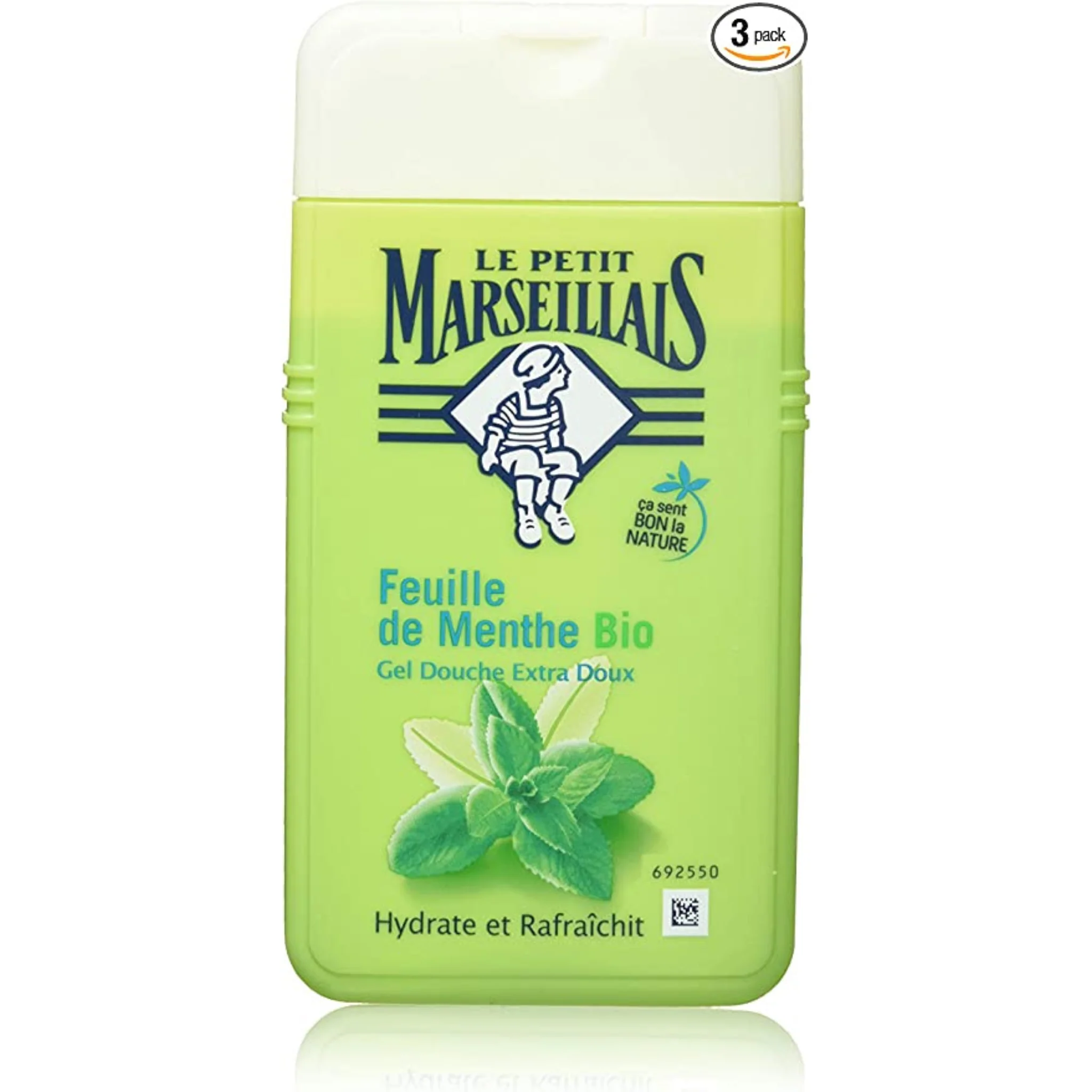 LE PETIT MARSEILLAIS Gel douche extra doux feuille de menthe 250ml -J112