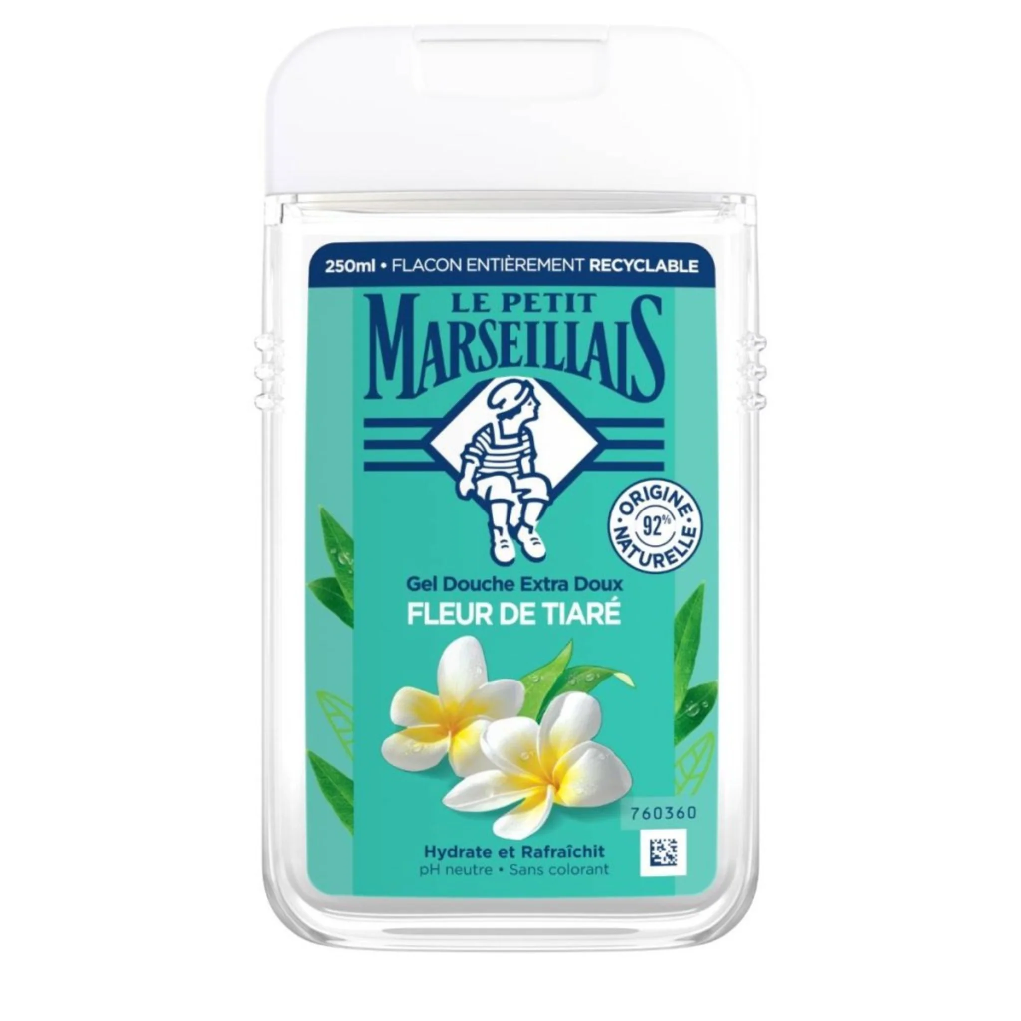 LE PETIT MARSEILLAIS Gel Douche Extra Doux Fleur de Tiaré 250 ml -J101
