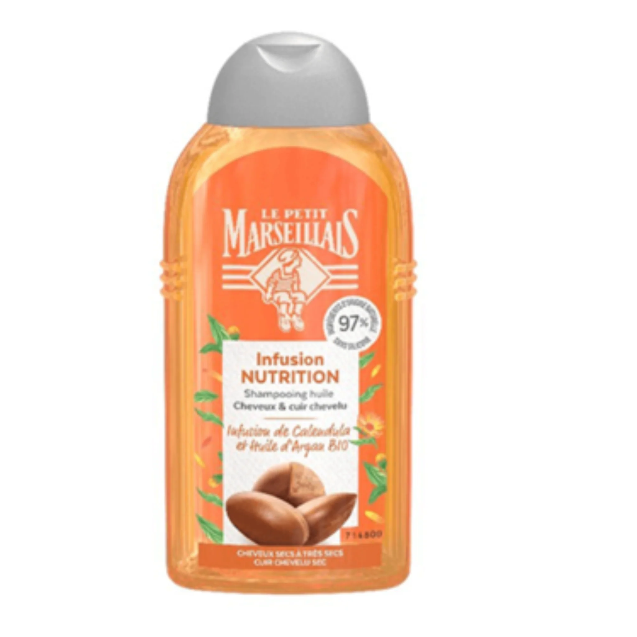 LE PETIT MARSELLAIS Shampoing nutrition intense huile d'argan Bio 250ml -J121