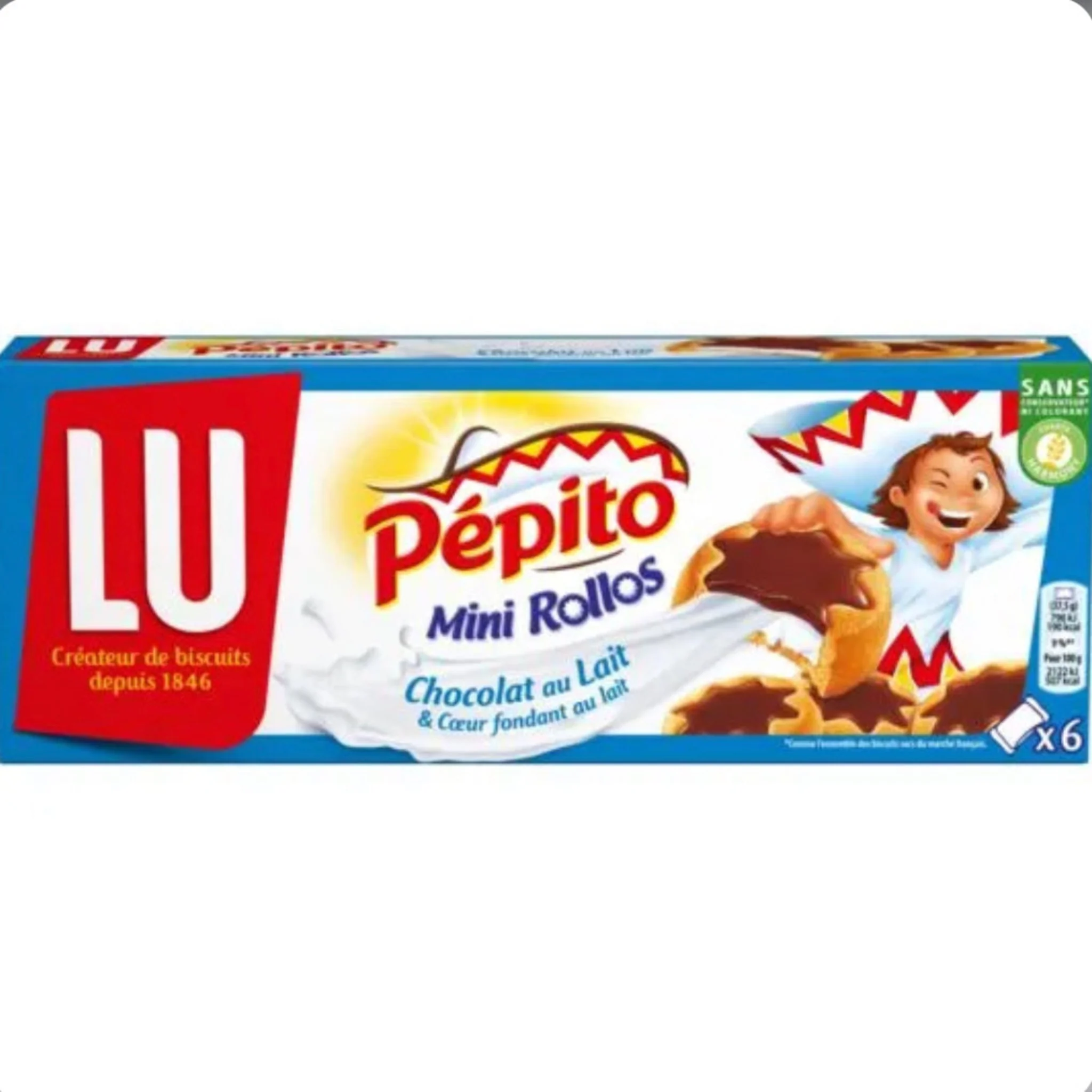 LU Pépito Mini Rollos lait 225g -A33
