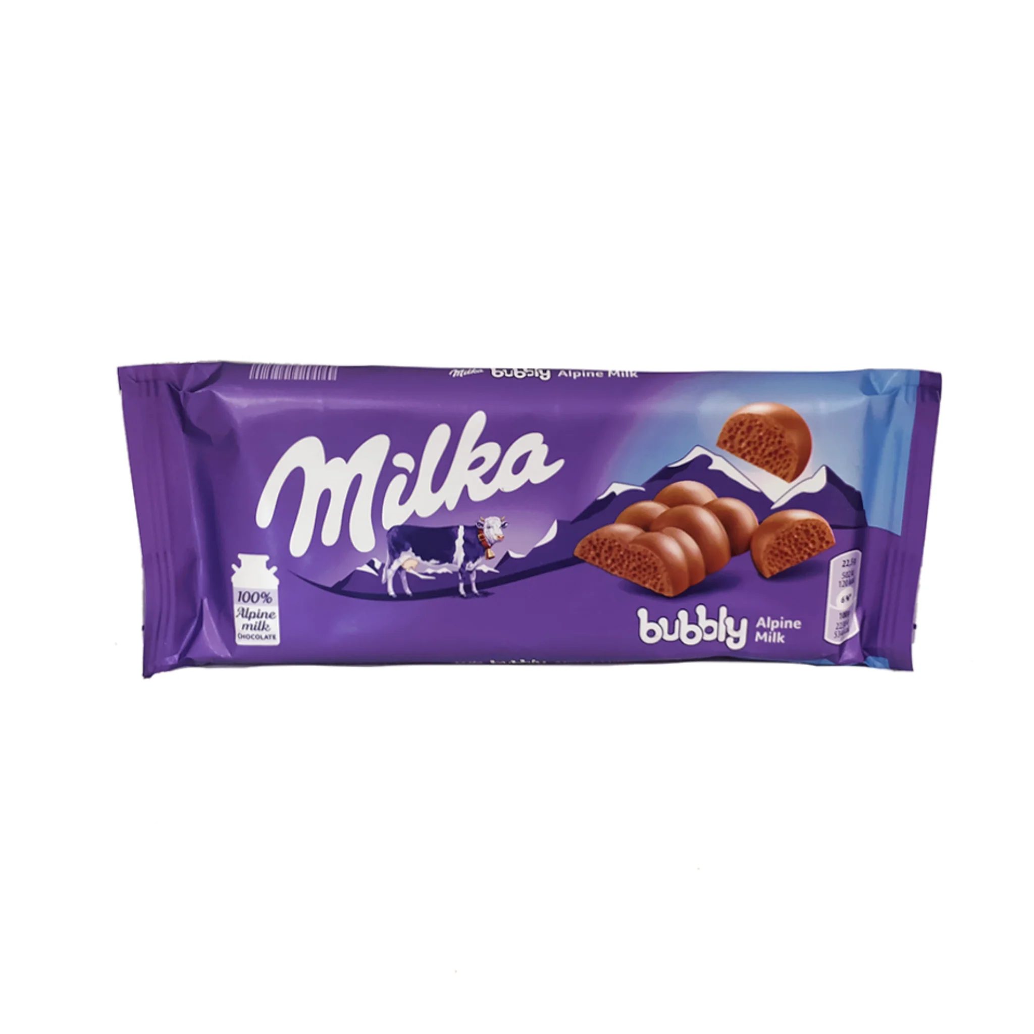 MILKA Tablette  Bubbly Alpine Milk 90g -B52
