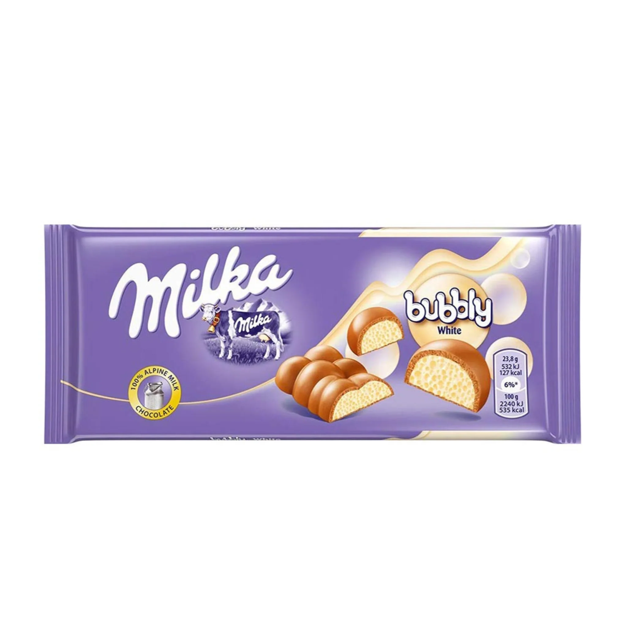 MILKA Tablette Bubbly White 95g -B51