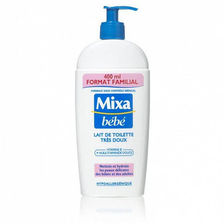 MIXA Bébé lait de toilette très doux format familial 400ml -Z11