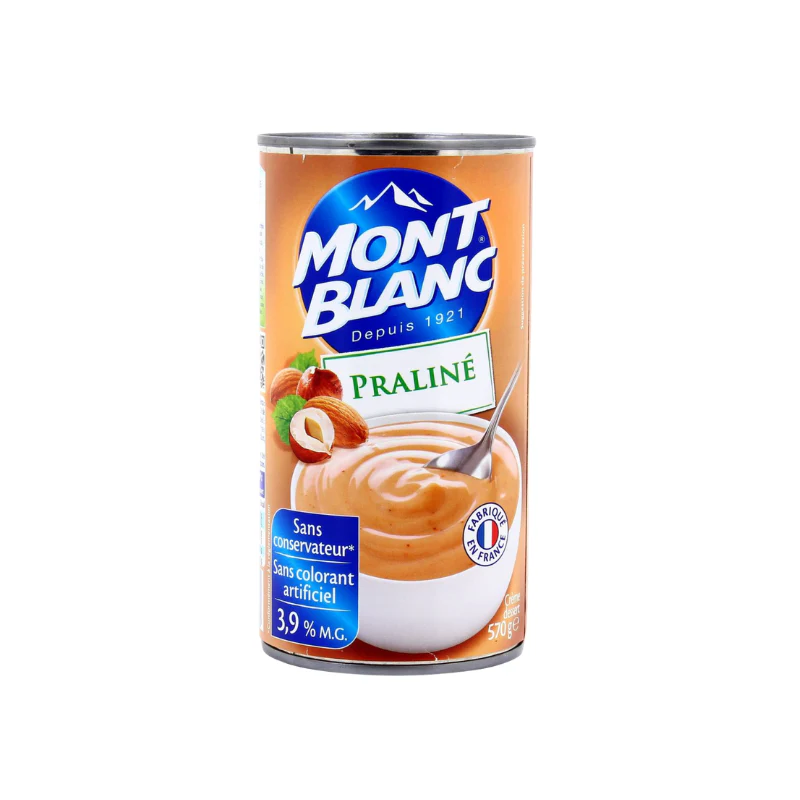 MONT BLANC Crème dessert praliné 570g. -C72