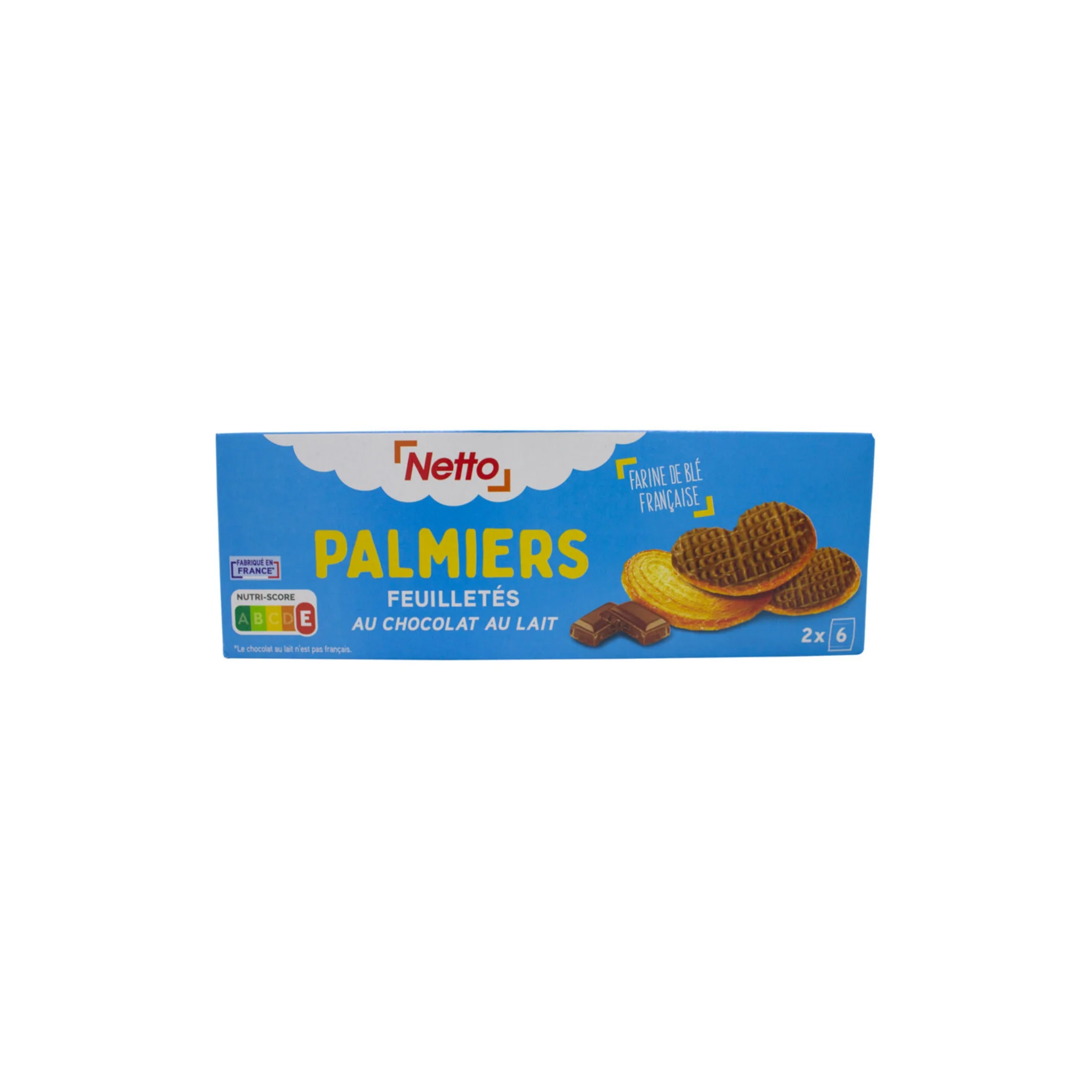 NETTO Palmier feuilletés au chocolat 110g -A113