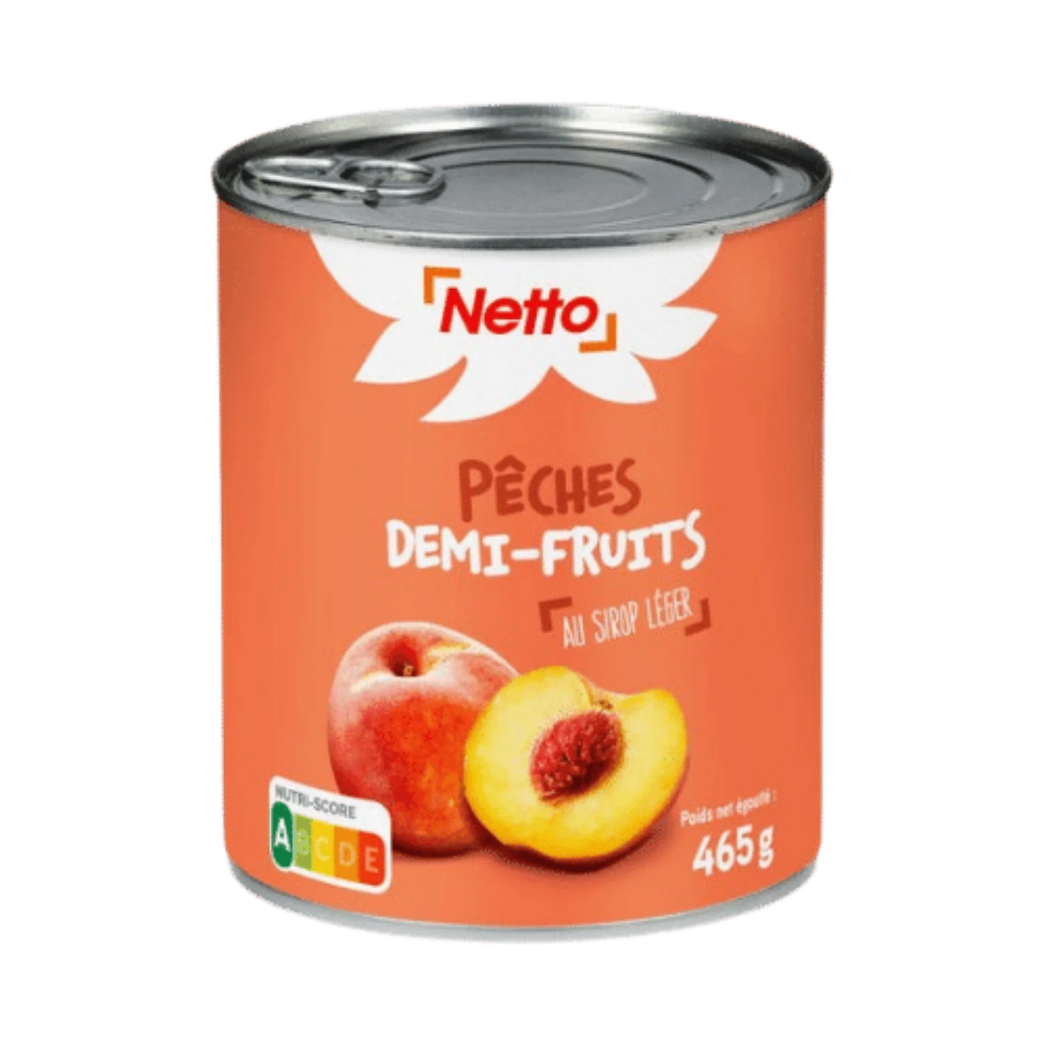 NETTO Pêches au sirop 455g -I44