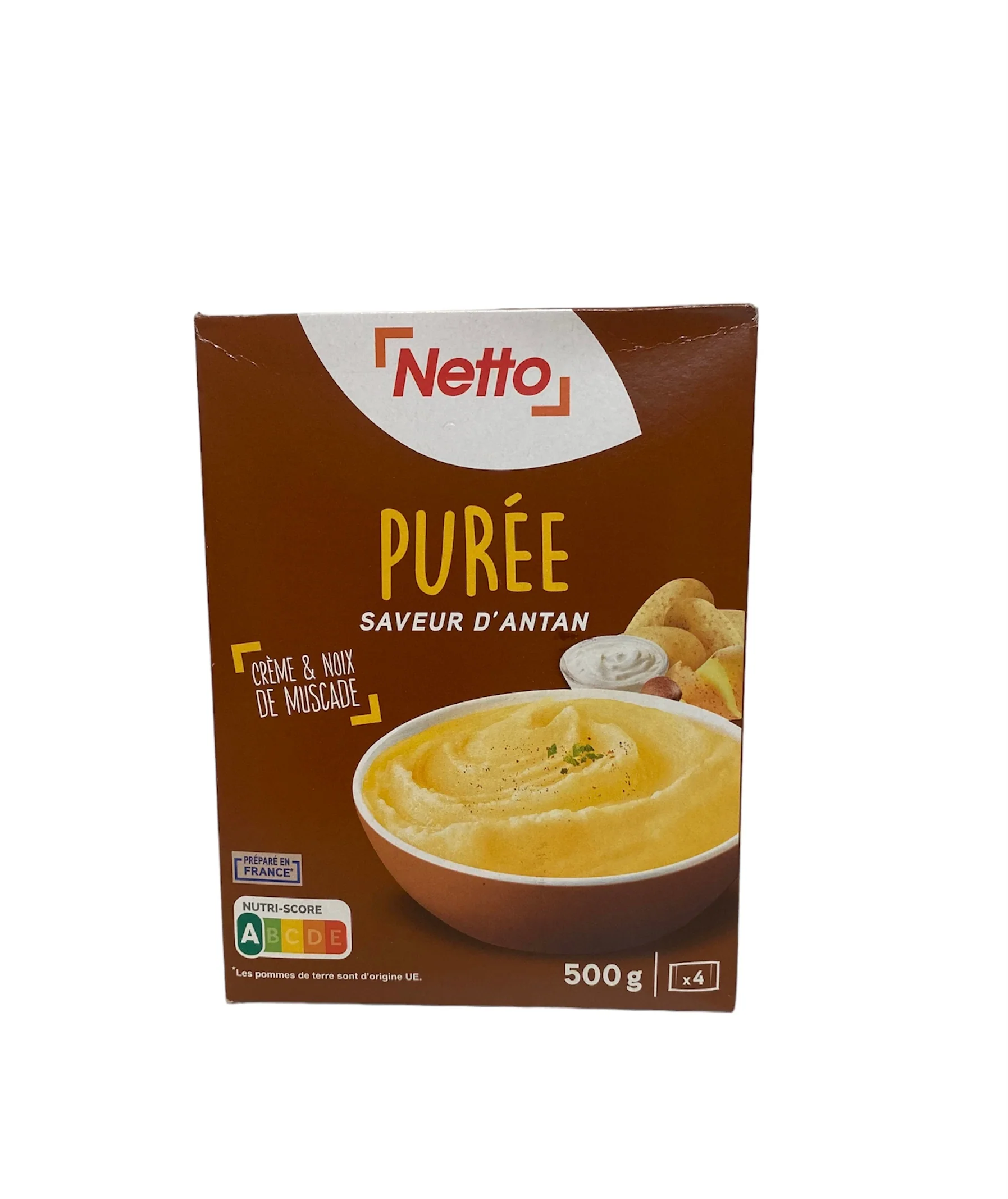NETTO Purée lait crème et muscade 500g. -H44