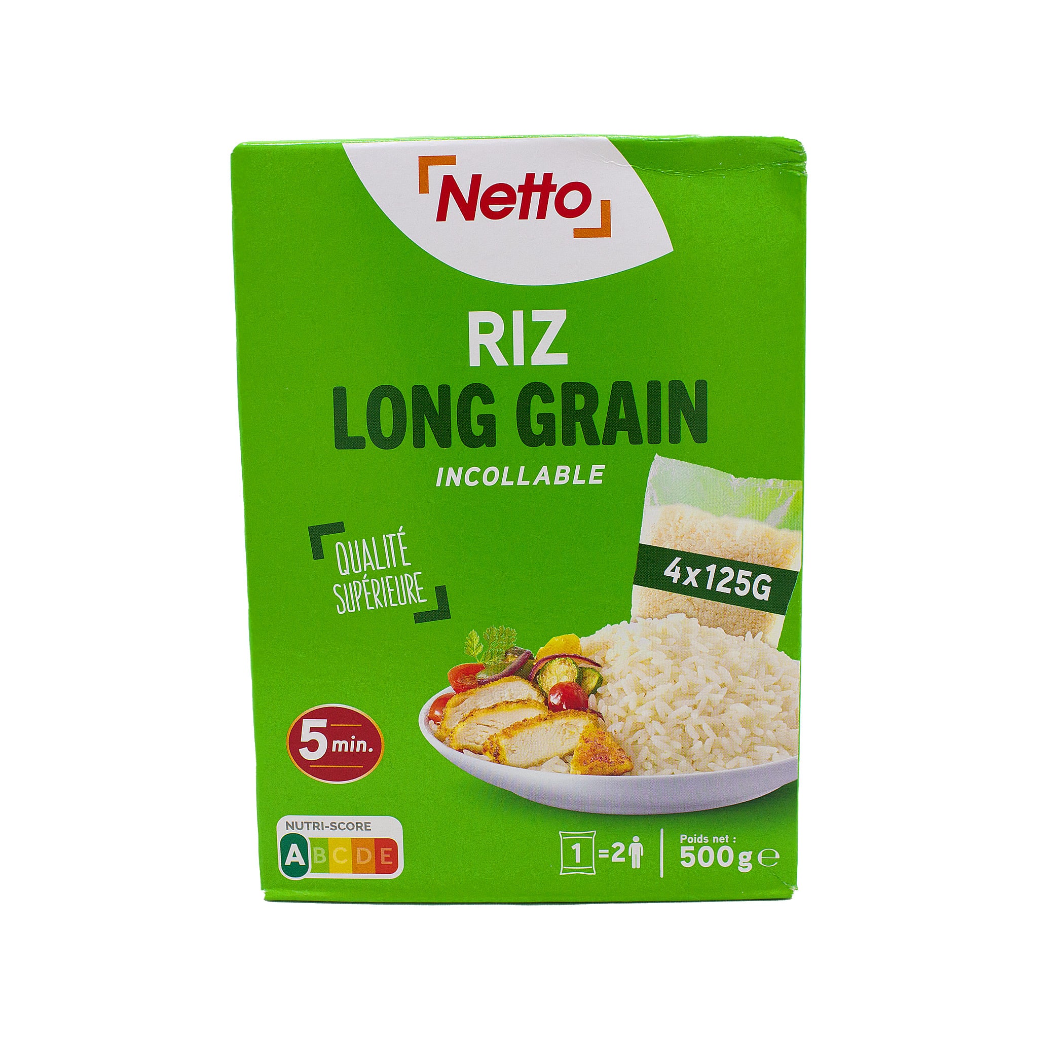 NETTO Riz cuisson rapide 5 min 4x125g -G93