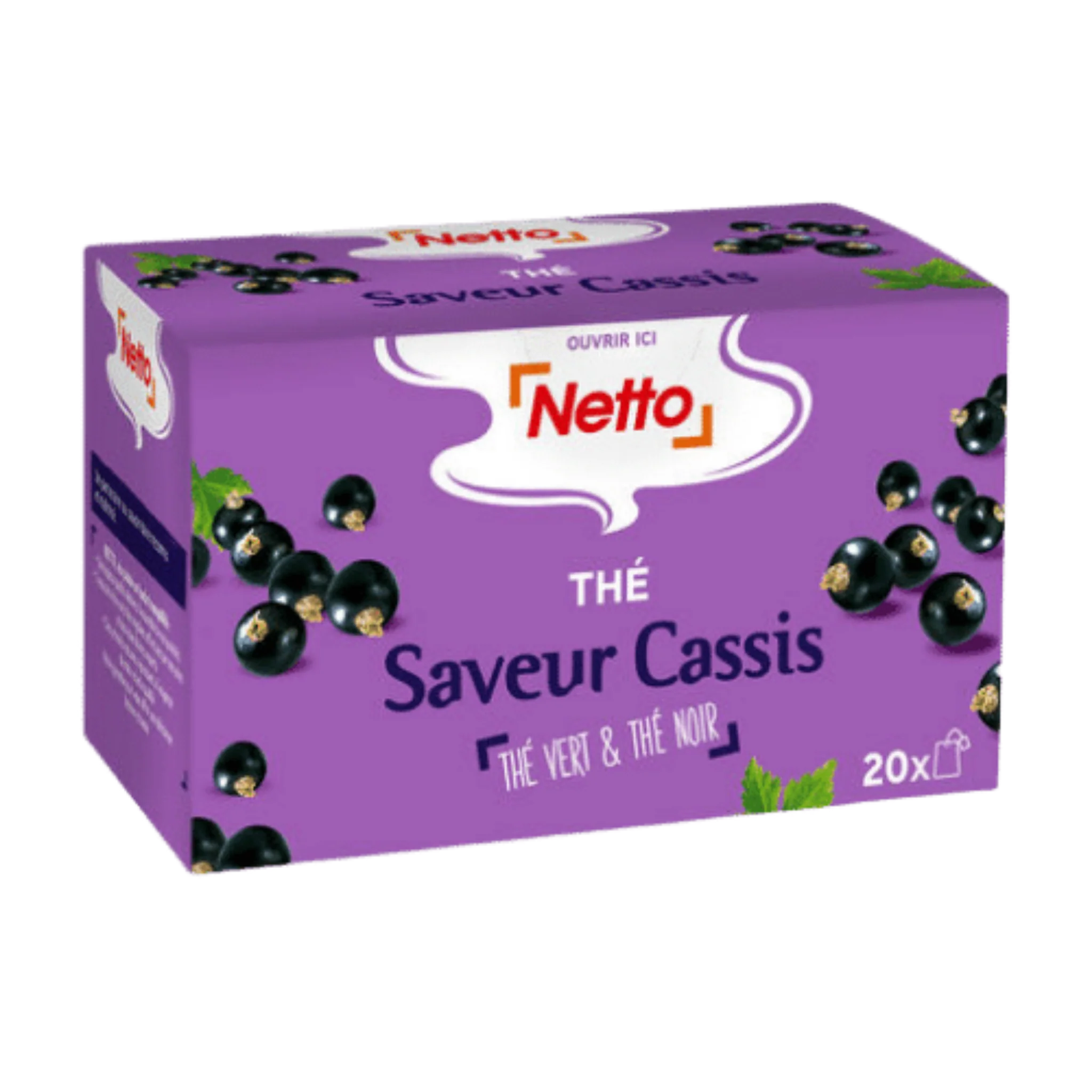 NETTO Thé Saveur Cassis X20 30g -F113