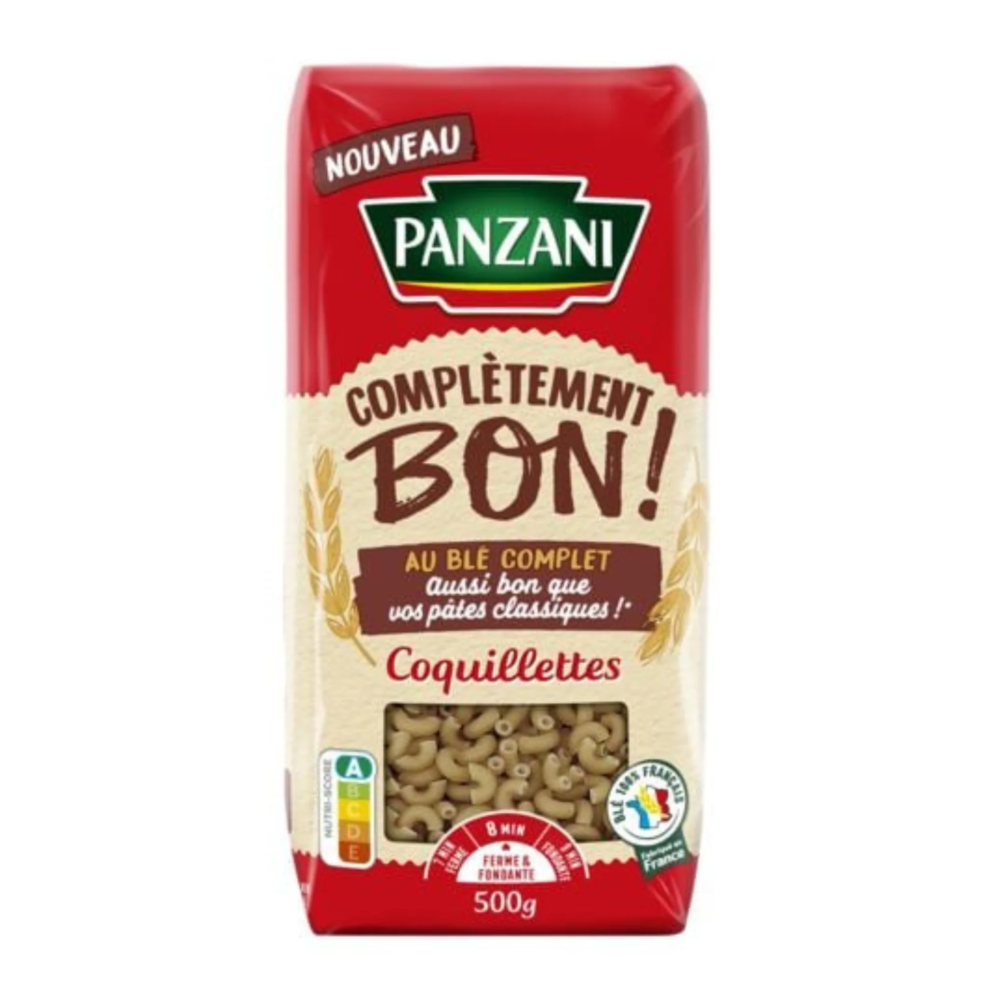 PANZANI Coquillettes  Blé complet 500g -C123
