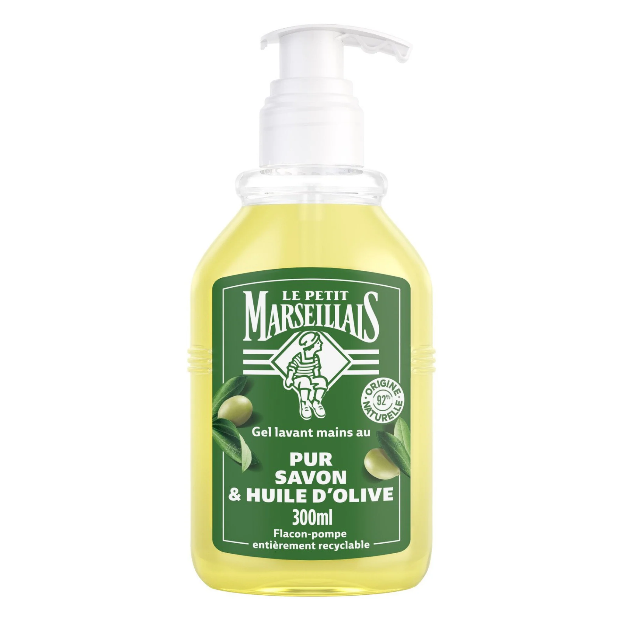 LE PETIT MARSEILLAIS Savon Liquide Mains Pur Savon & Huile d'Olive 300ml -J53