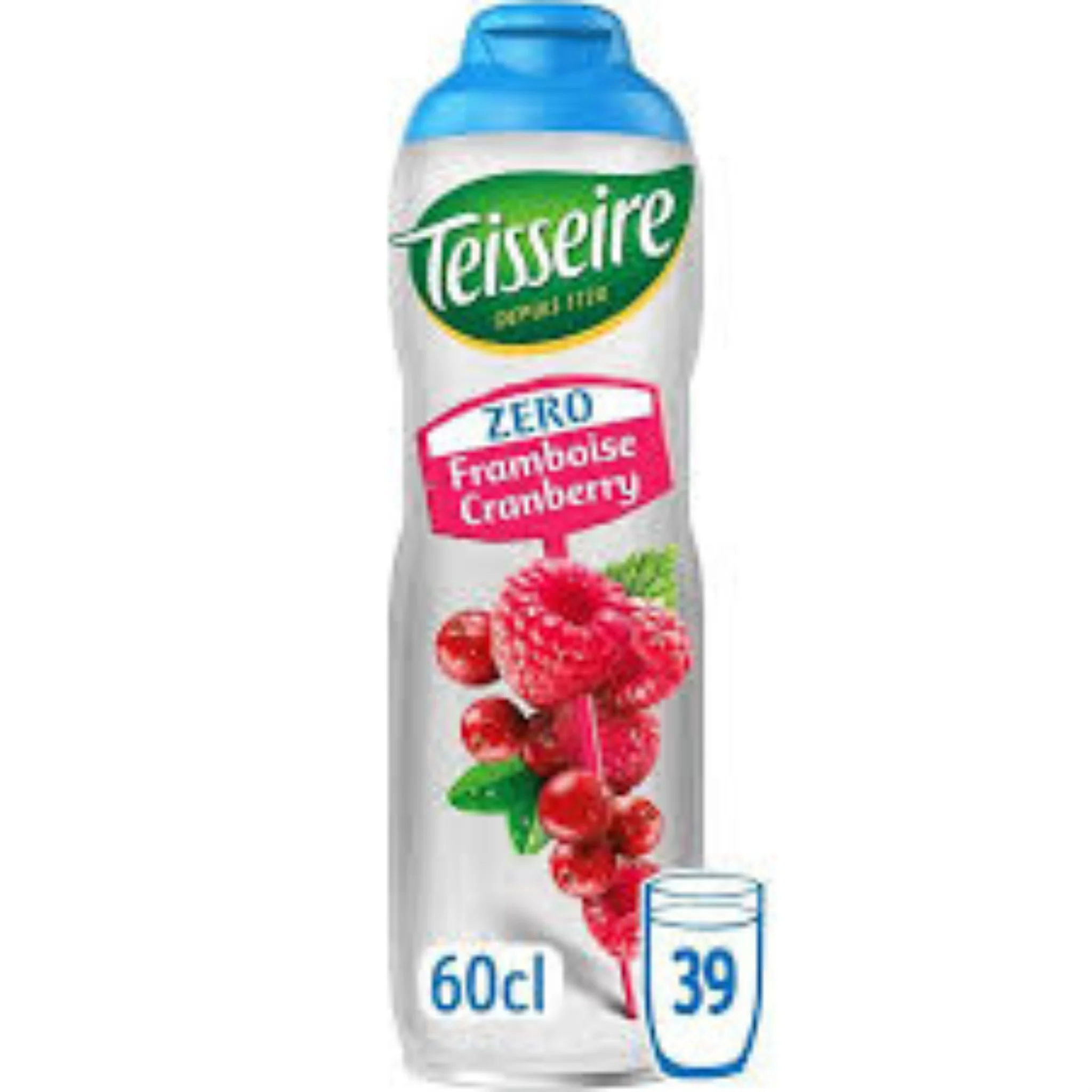 TEISSEIRE Sirop framboise cranberry 0% 60cl -F43