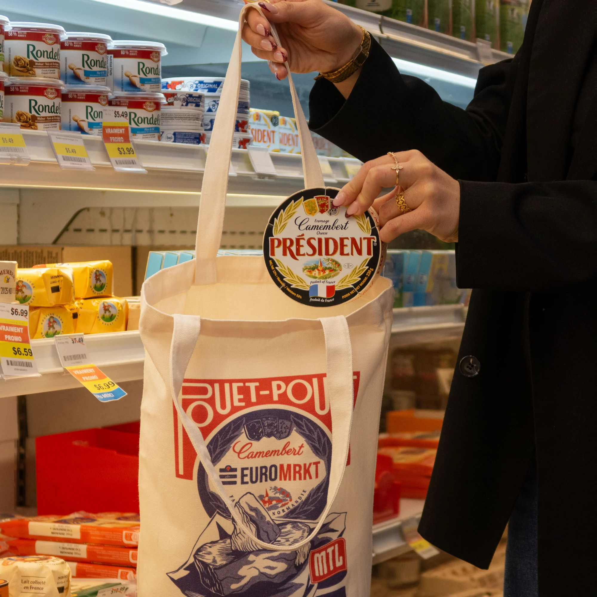 TOTE BAG Euro Market Camembert - Image 5